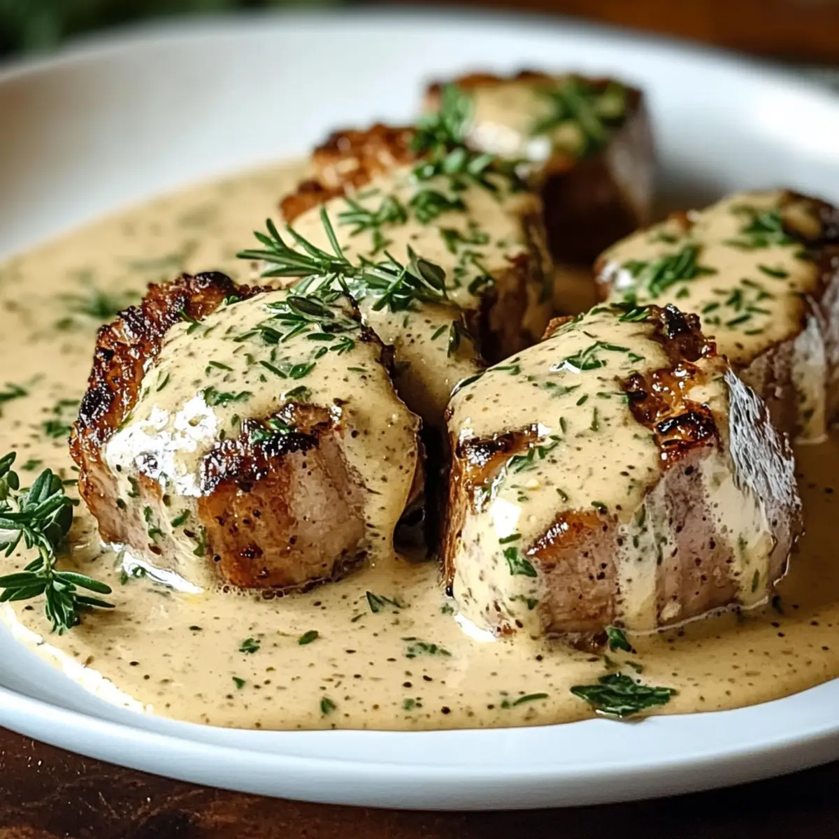 Best Pork Tenderloin with Creamy Dijon Sauce