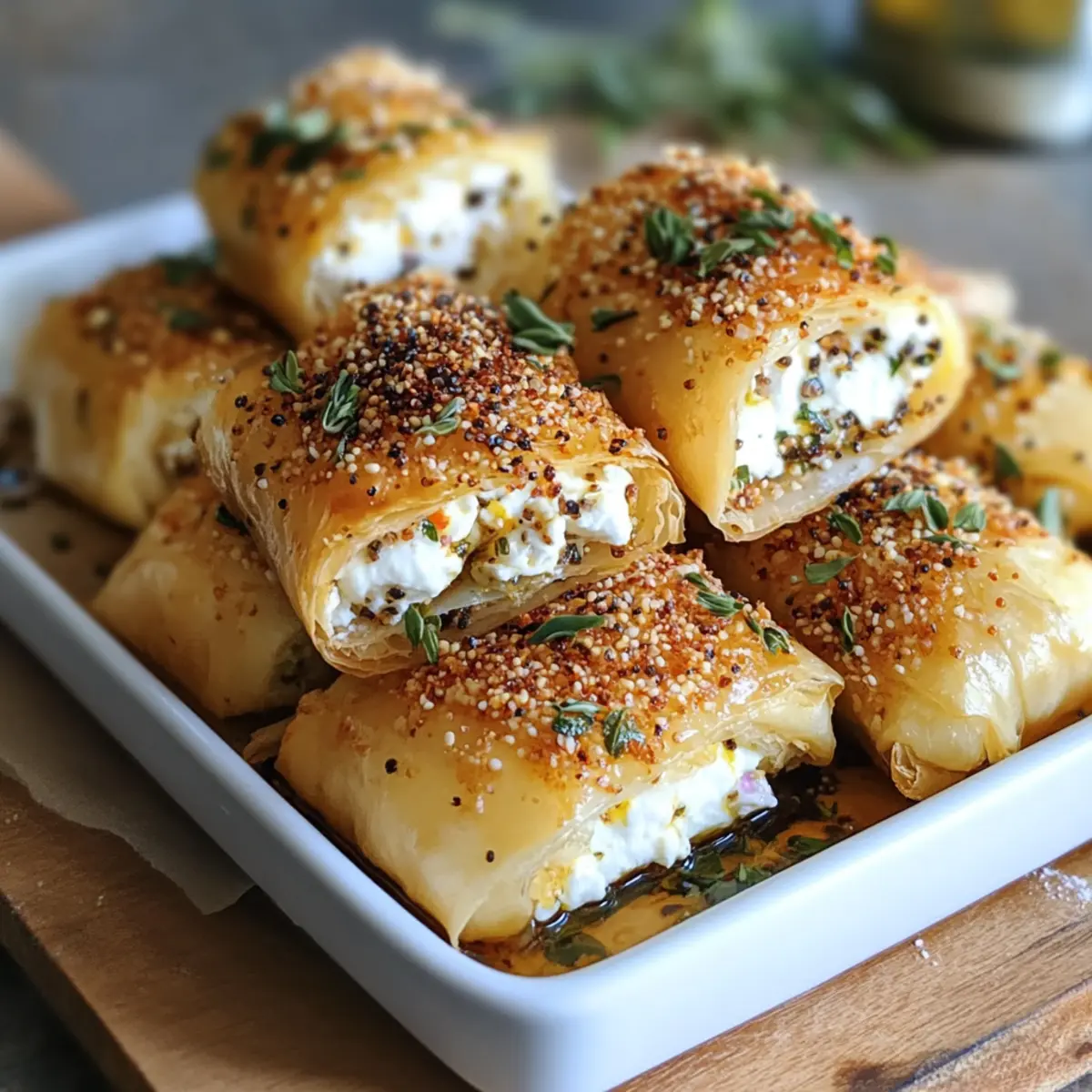 Oven Fried Feta Rolls Recipe