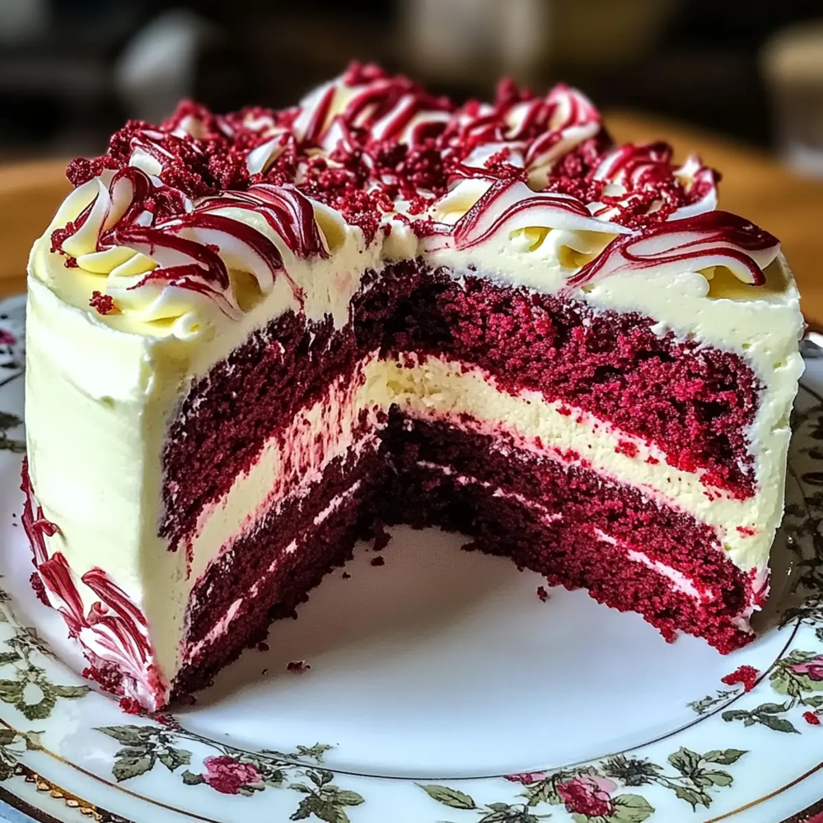 Red Velvet Cheesecake Swirl Cake