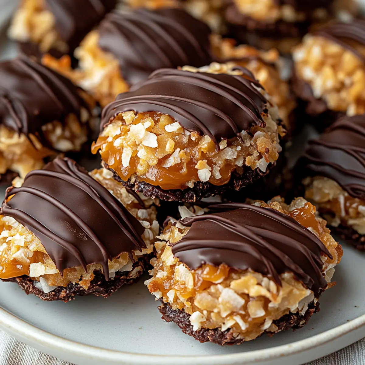 No-Bake Samoa Cookies