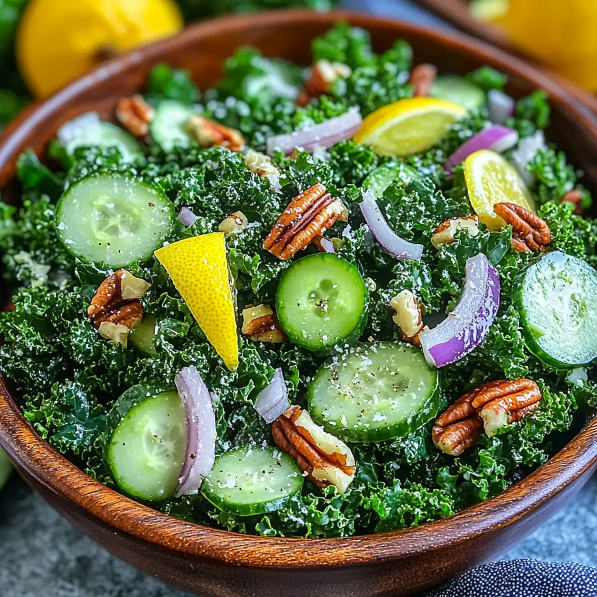 Easy Kale Salad with Fresh Lemon Dressing