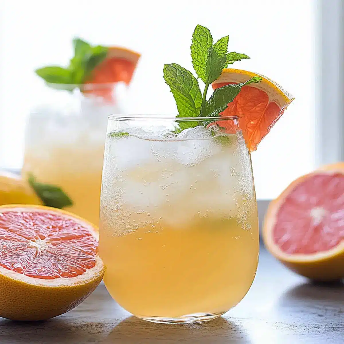 Mint Grapefruit Mocktail