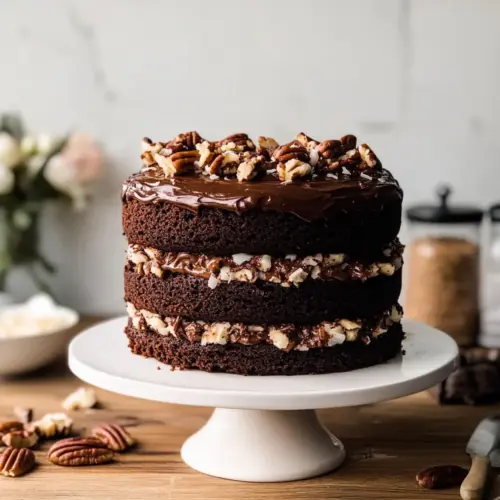 Easy Vegan German Chocolate Cake