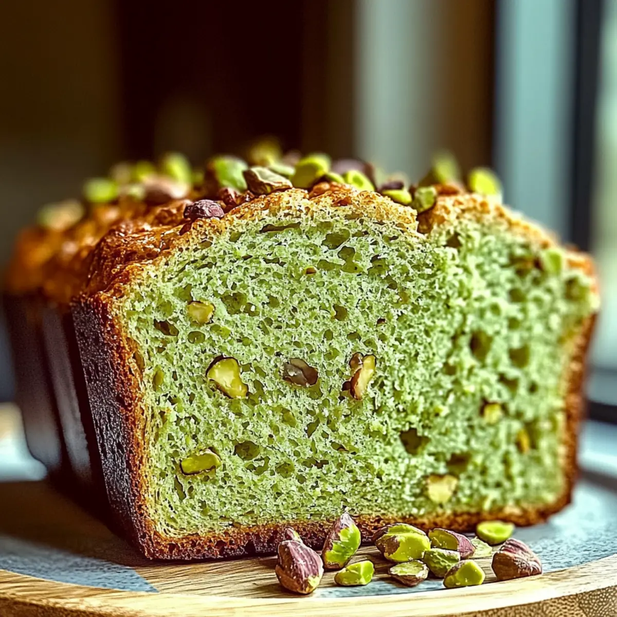 Pistachio Pudding Bread