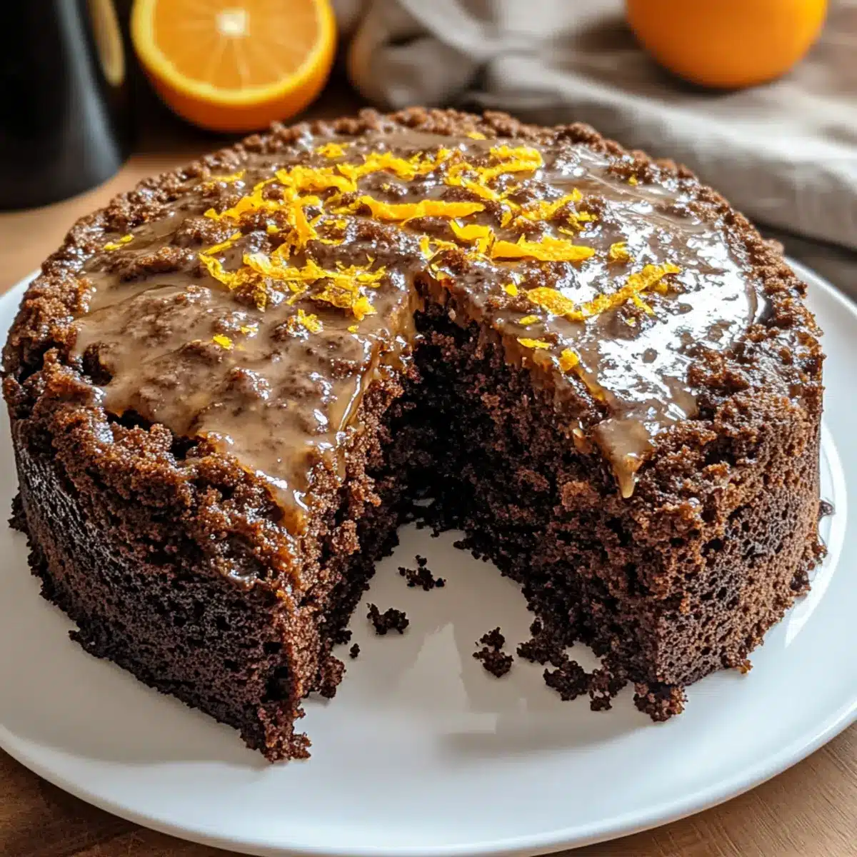 Moist Chocolate Orange Coffee Cake