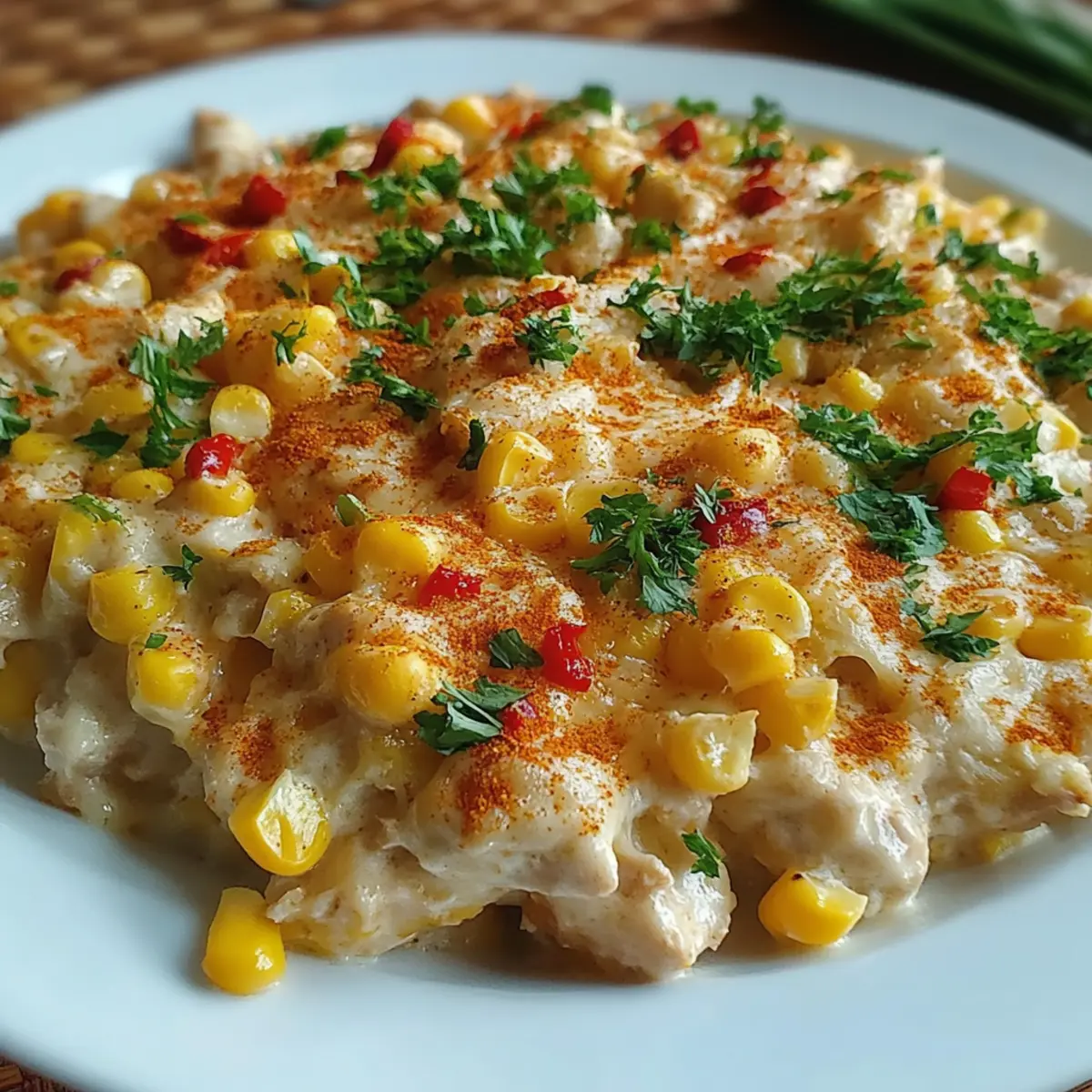 Street Corn Chicken Casserole