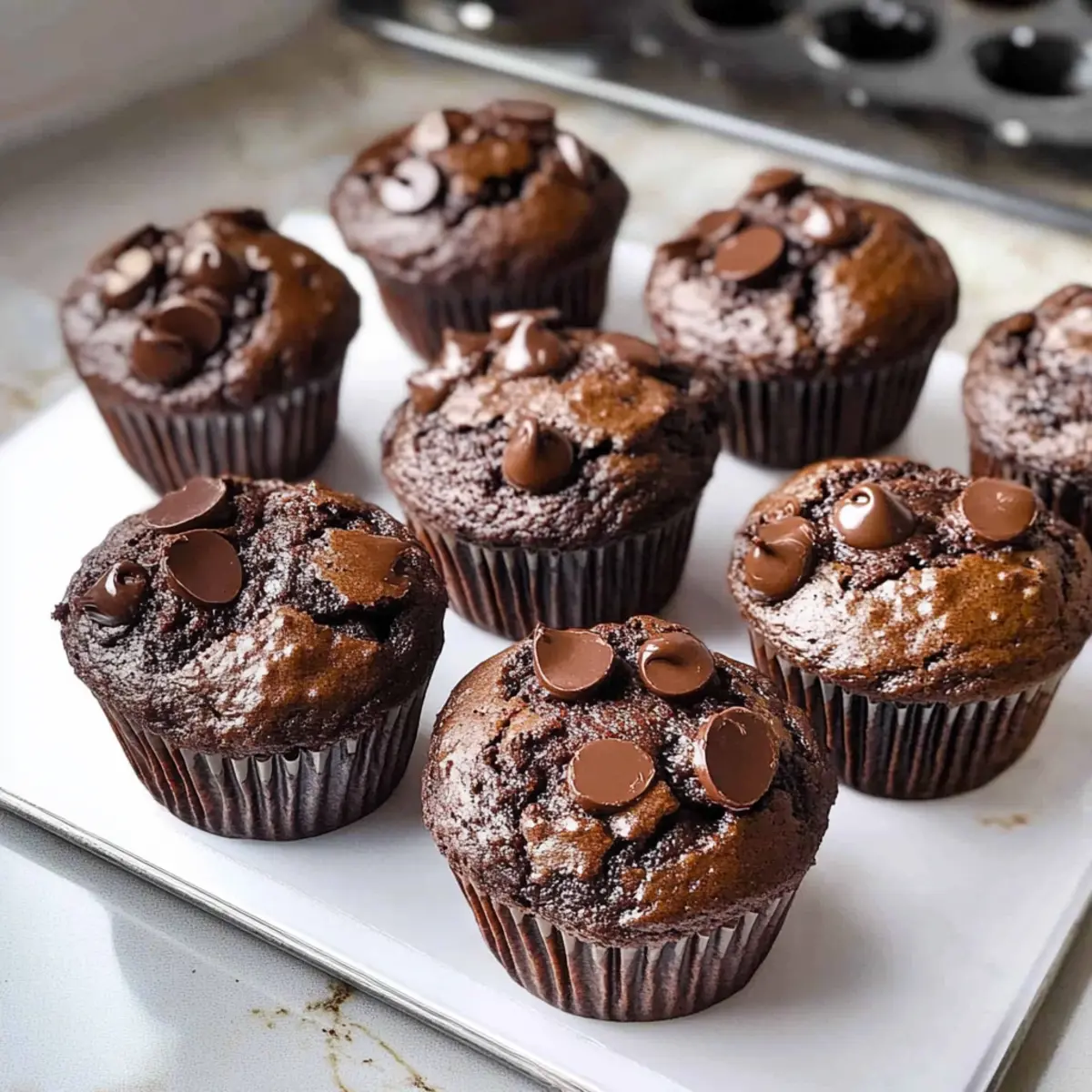 Sour Cream Double Chocolate Muffins
