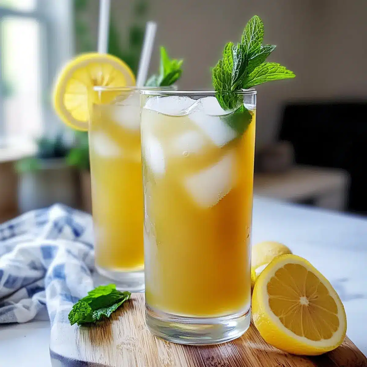 Healthier Green Tea Lemonade