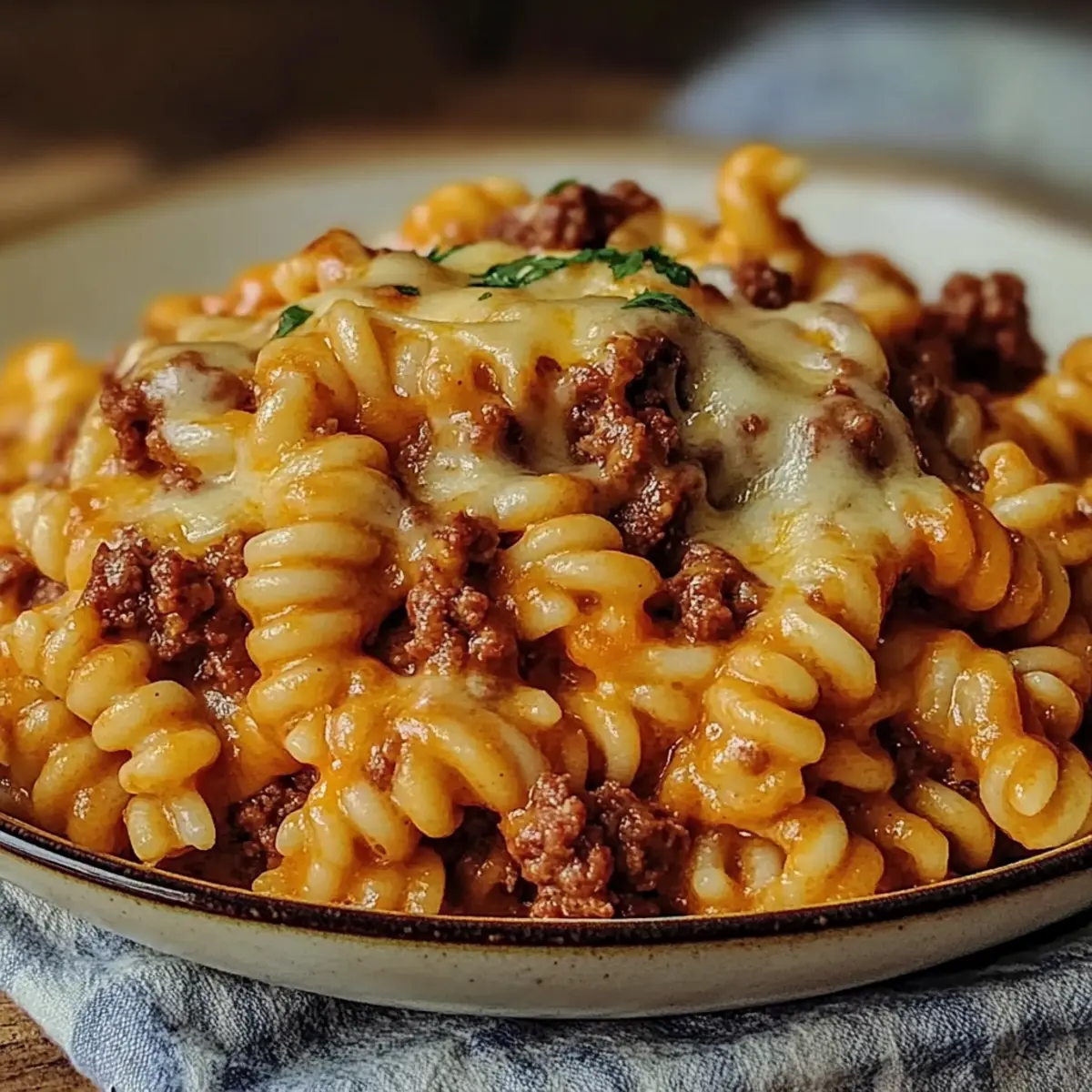 Creamy One-Pot Cheeseburger
