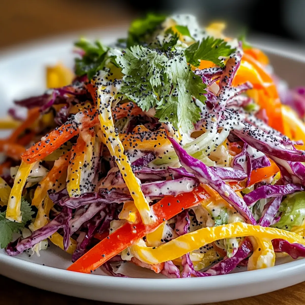 Citrus Rainbow Slaw with Poppyseed Dressing (gluten-free)