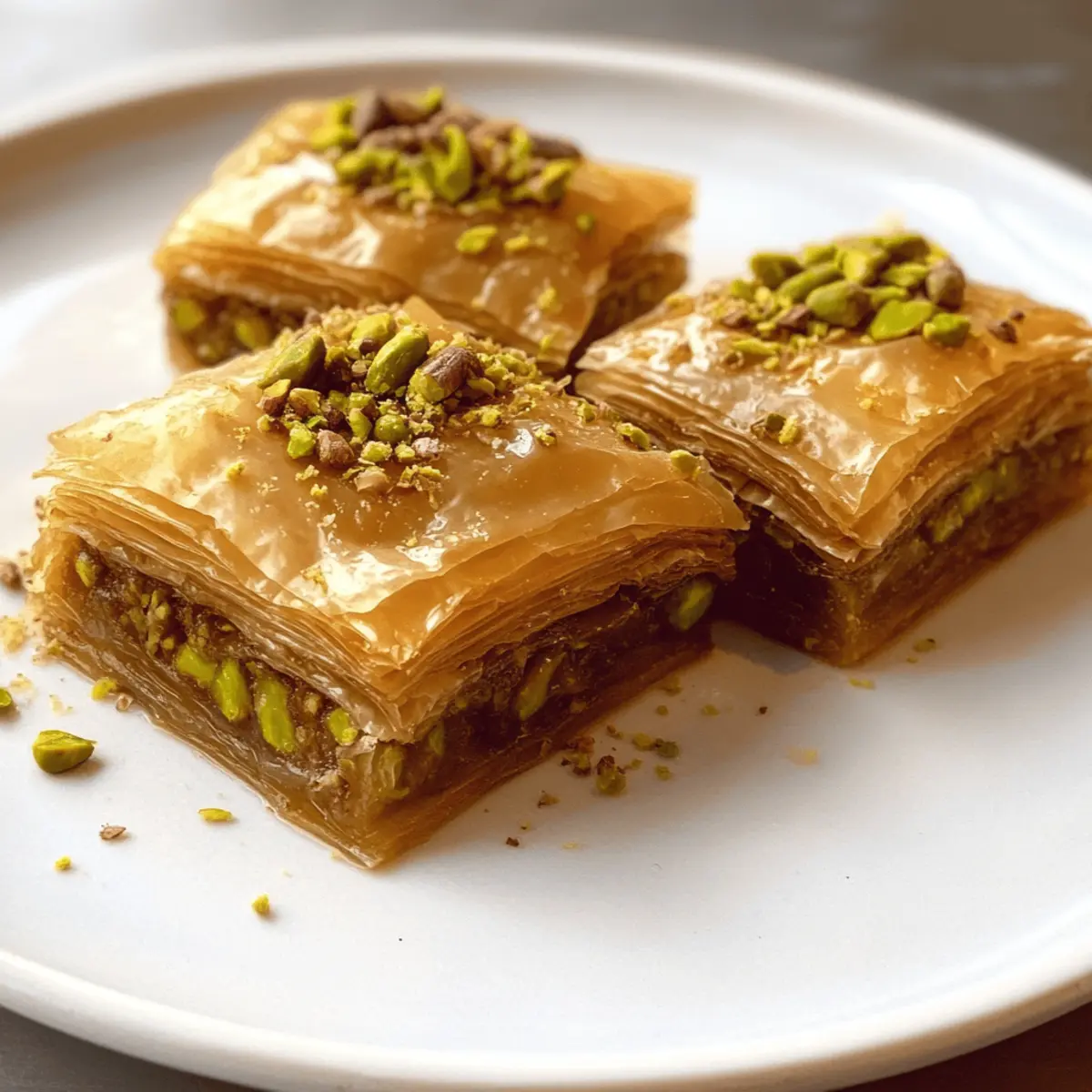 Orange-Scented Lebanese Baklava with Pistachios