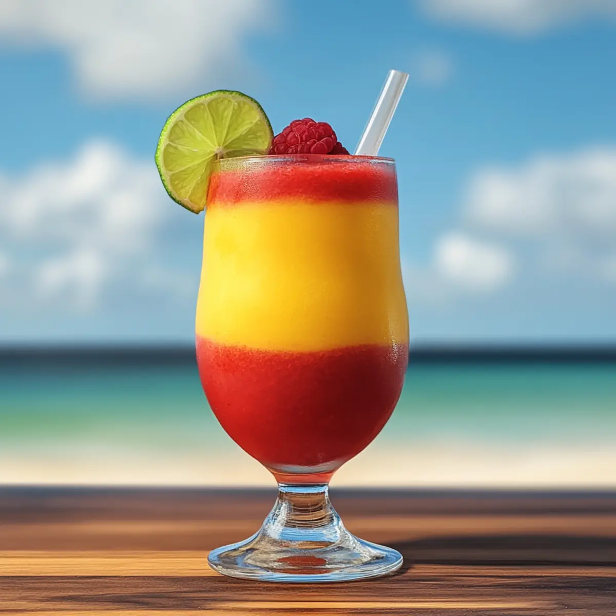 Virgin Raspberry Mango Margarita Slushie