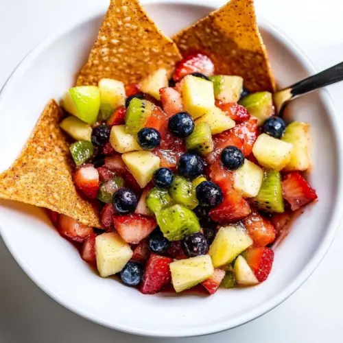Fruit Salsa with Cinnamon Chips