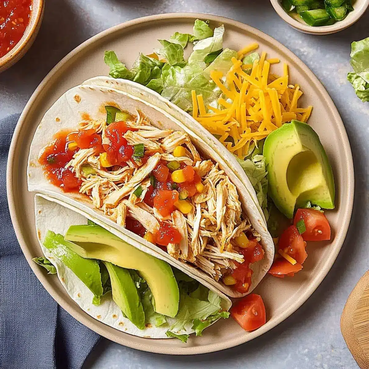 Instant Pot Shredded Chicken Tacos
