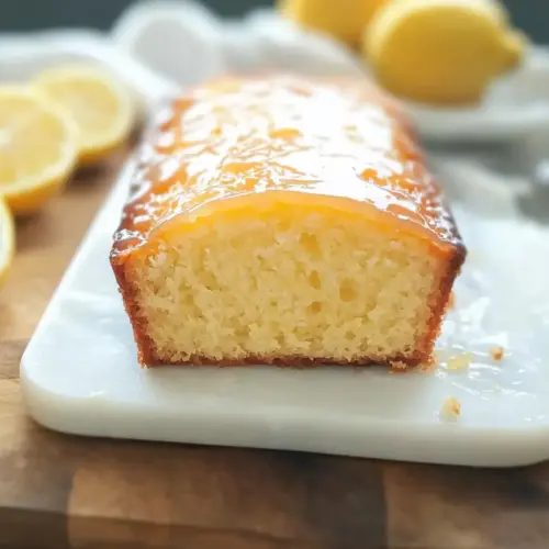 Glazed Sourdough Lemon Cake