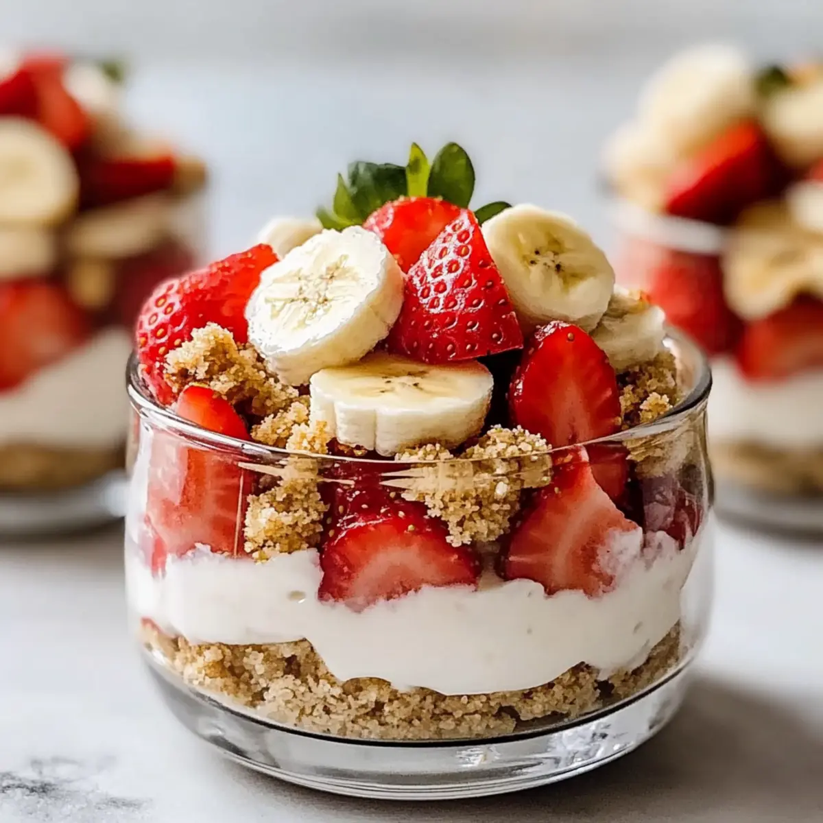 Strawberry banana cheesecake salad