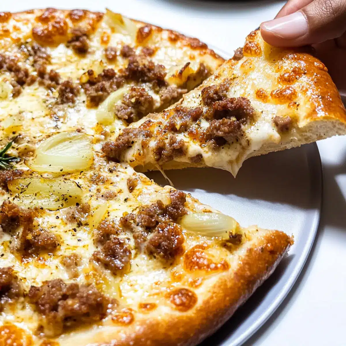 Homemade Sausage and Fennel Pizza