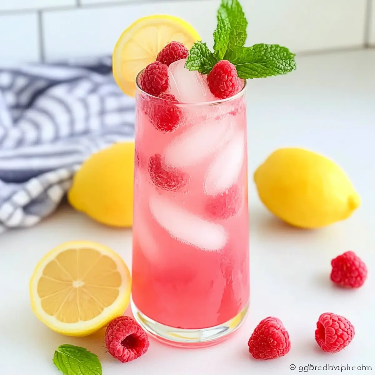 3-Ingredient Raspberry Lemonade