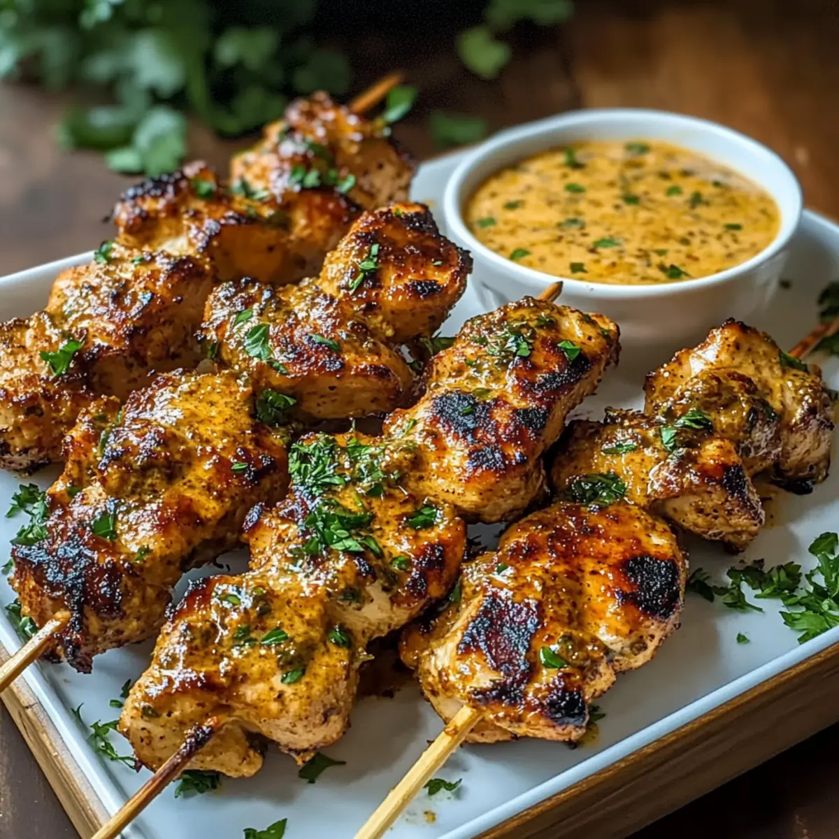 Cowboy Butter Chicken Skewers