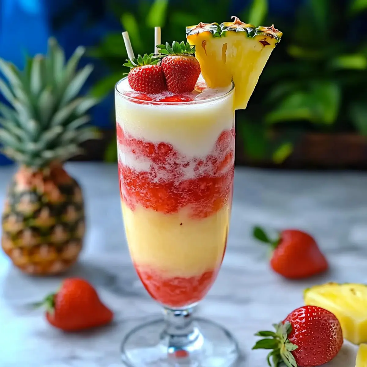 Virgin Strawberry Pina Colada