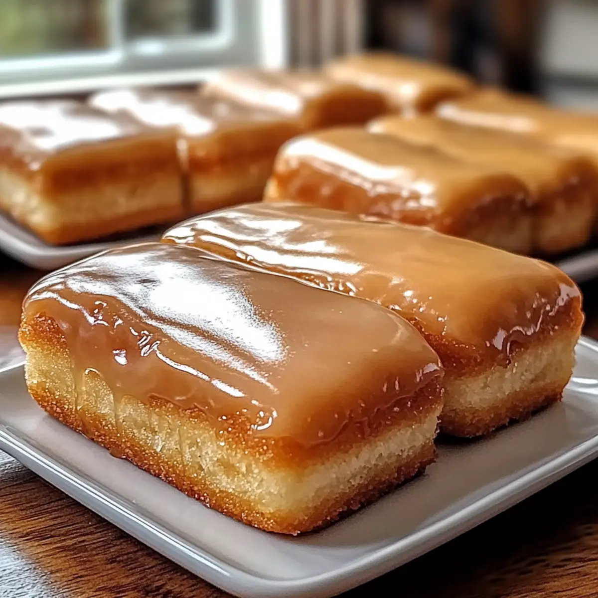Soft Baked Maple Donut Bars