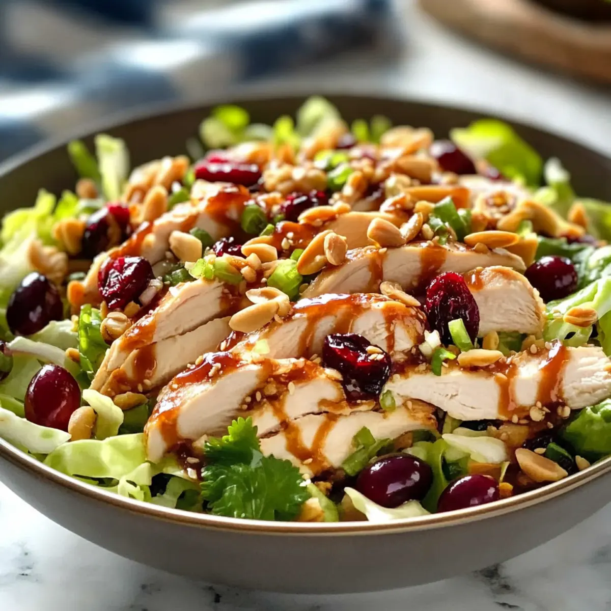 Asian Chicken Cranberry Salad