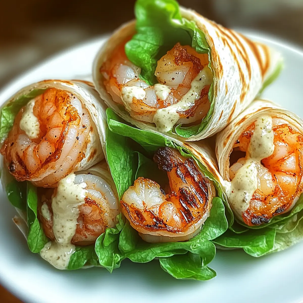 Easy Grilled Shrimp Caesar Wraps