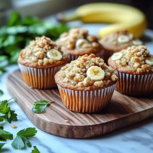 Banana Crumble Muffins
