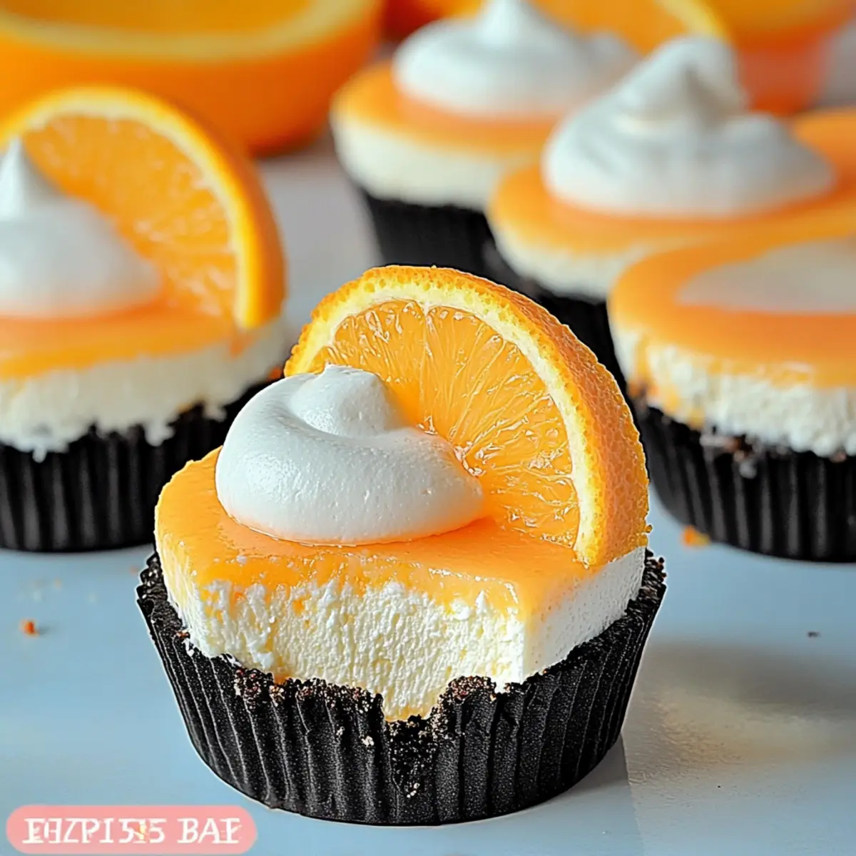 Orange Creamsicle Mini Cheesecakes