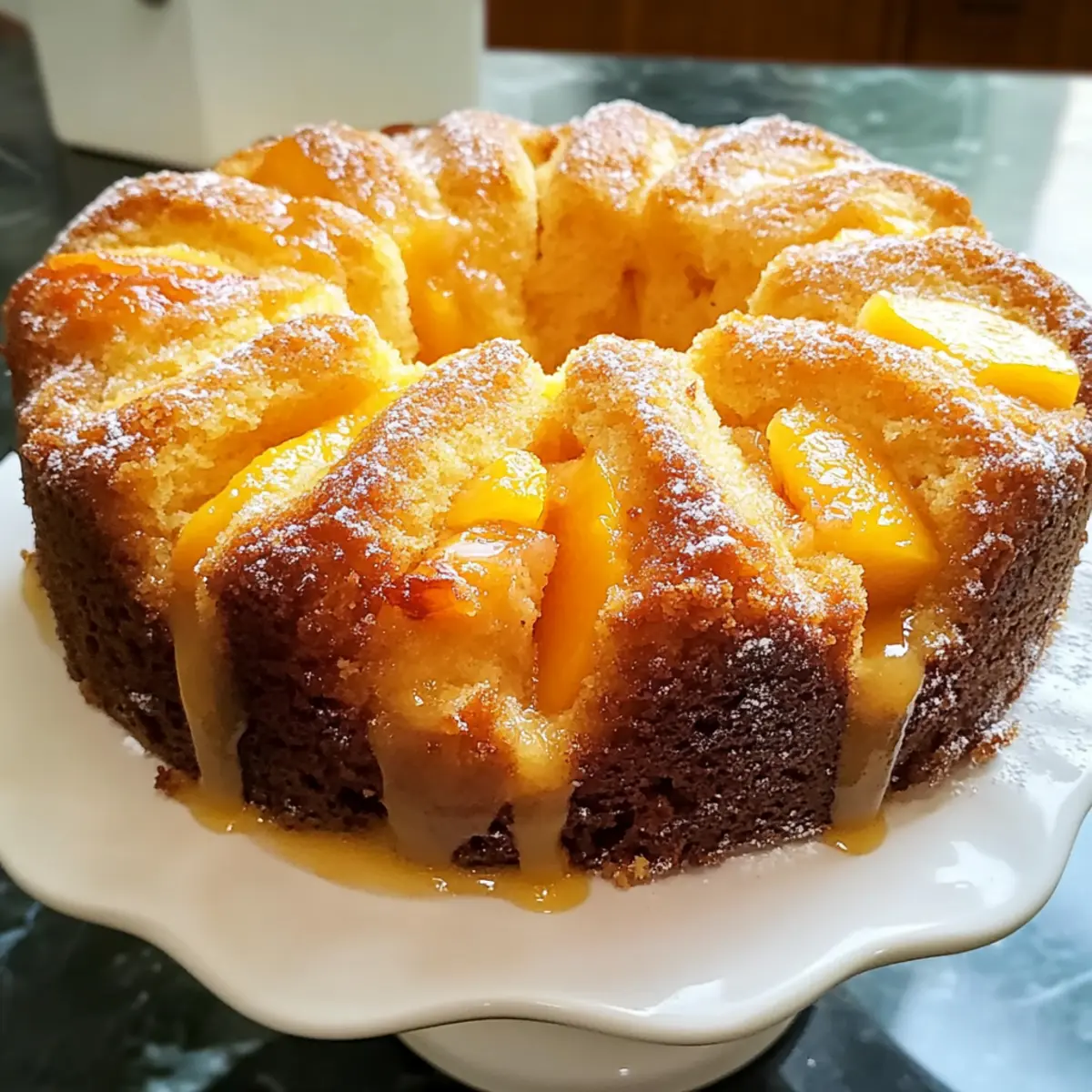 Peach Cobbler Pound Cake