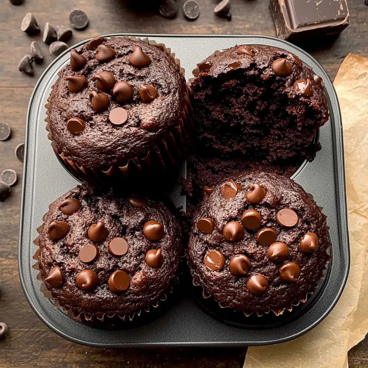 Double Chocolate Muffins