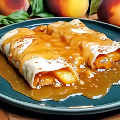 Peach Pie Enchiladas