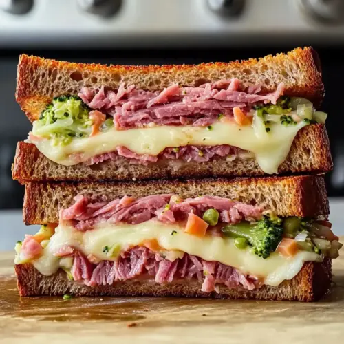 Pastrami Sandwich with Broccoli Slaw