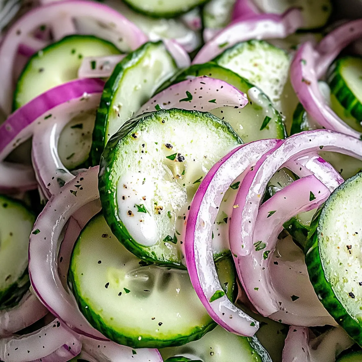 Creamy Italian Cucumber Salad