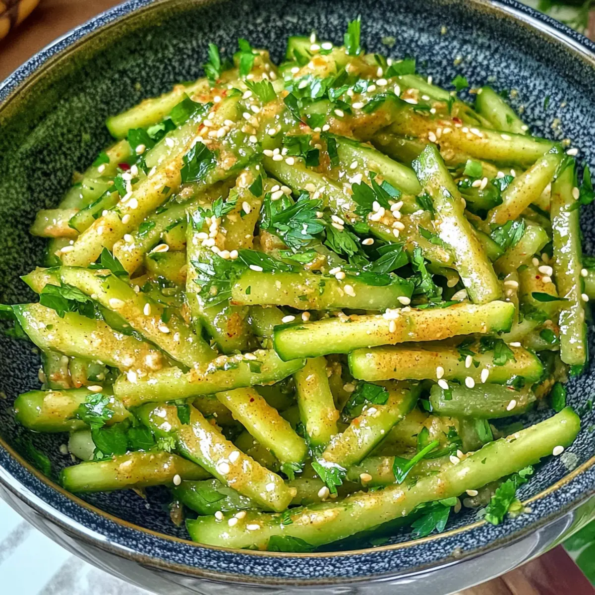 Cucumber Peanut Butter Salad