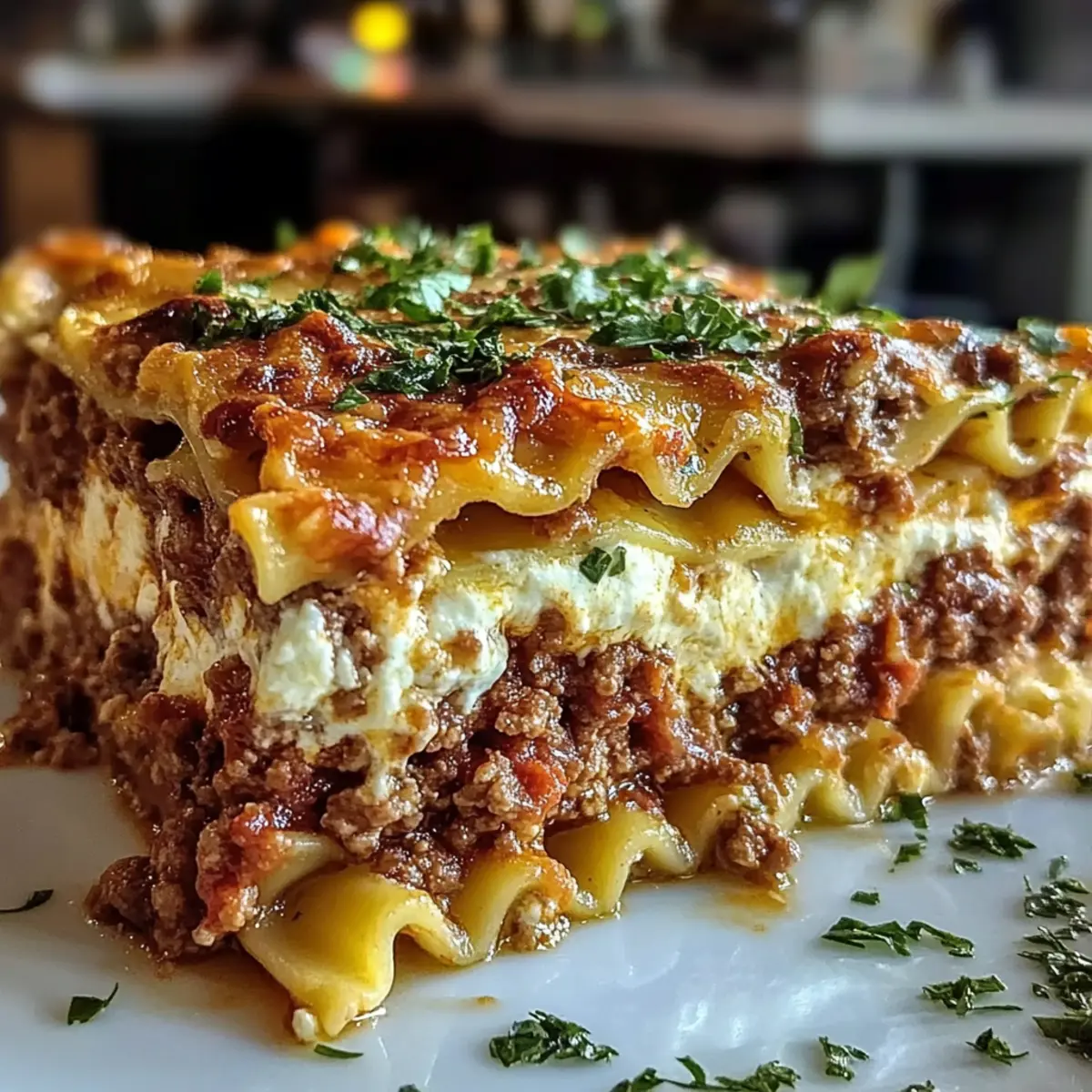 Baked Meat Lasagna With Ricotta