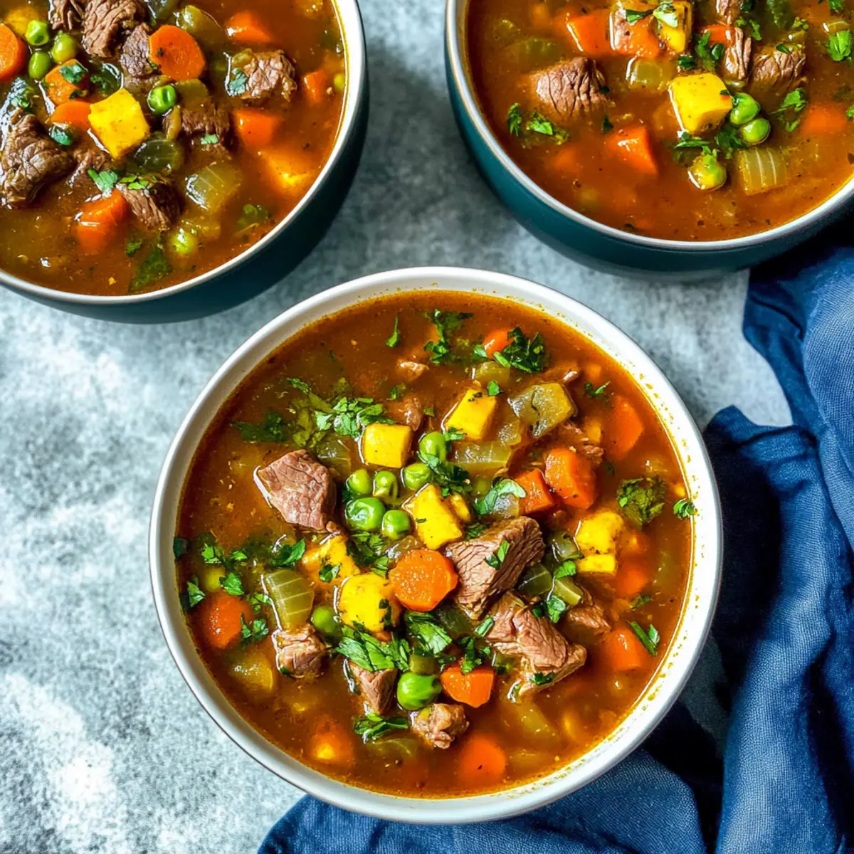 Instant Pot Vegetable Beef Soup