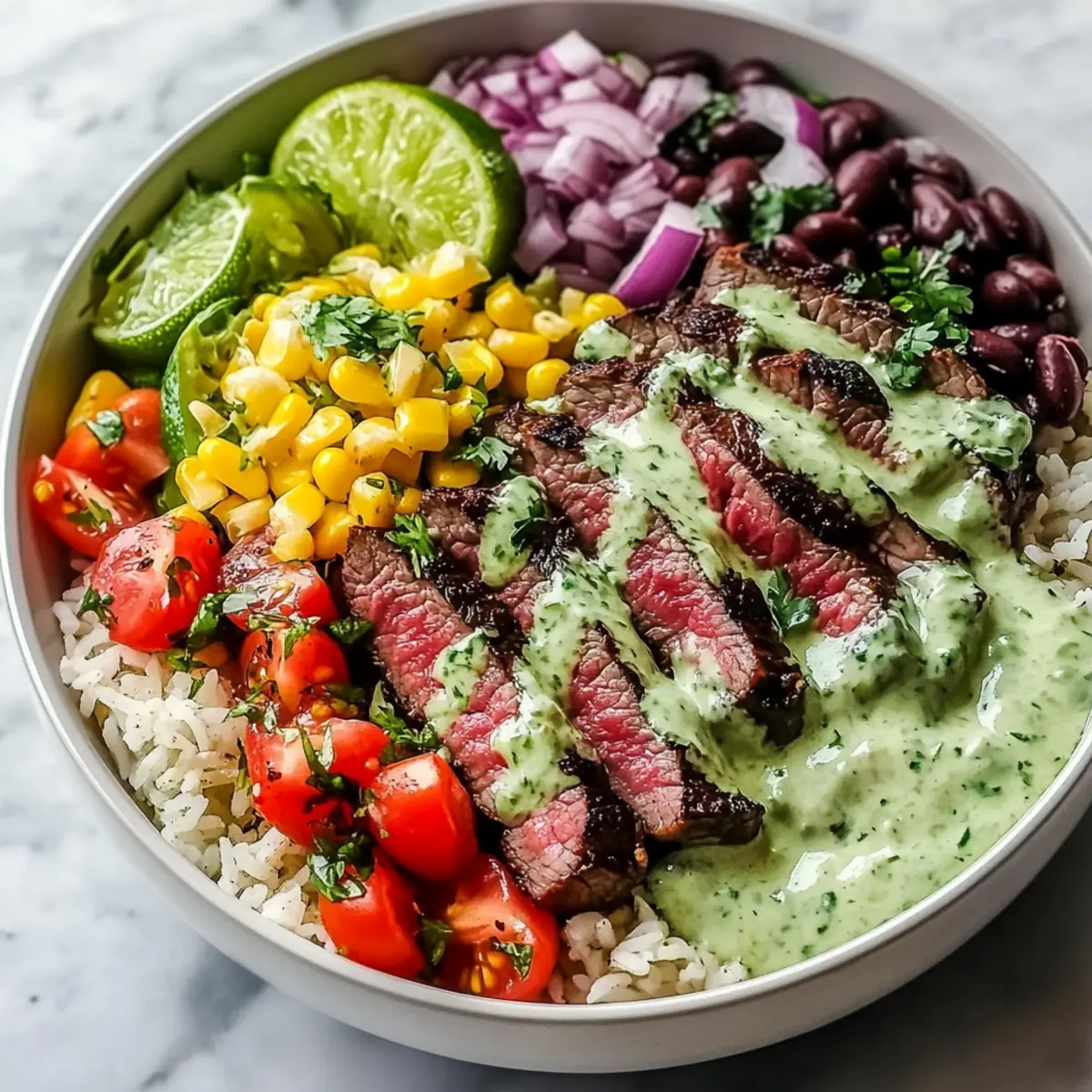 Cilantro Lime Steak Bowls