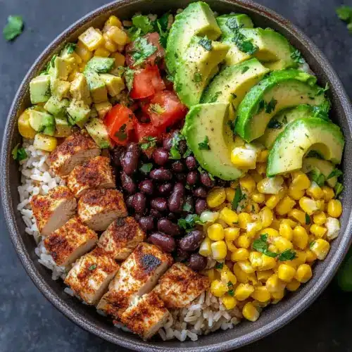 High-Protein Chicken Burrito Bowl