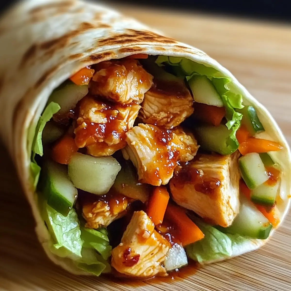Sweet Chili Chicken Wraps