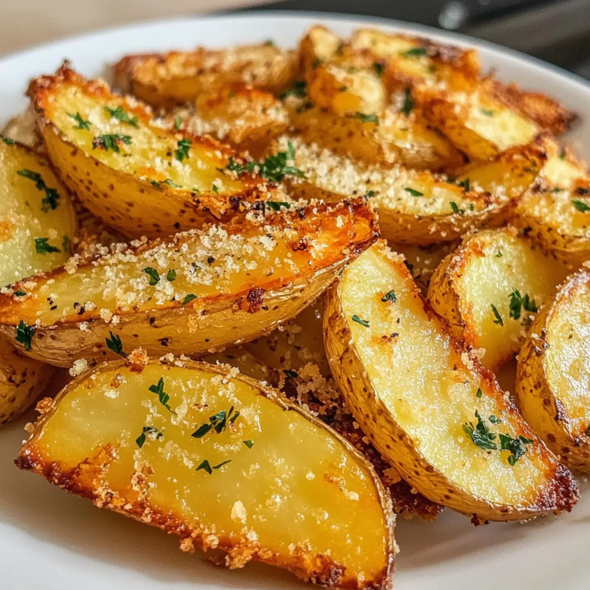 Baked Garlic Parmesan Potato Wedges