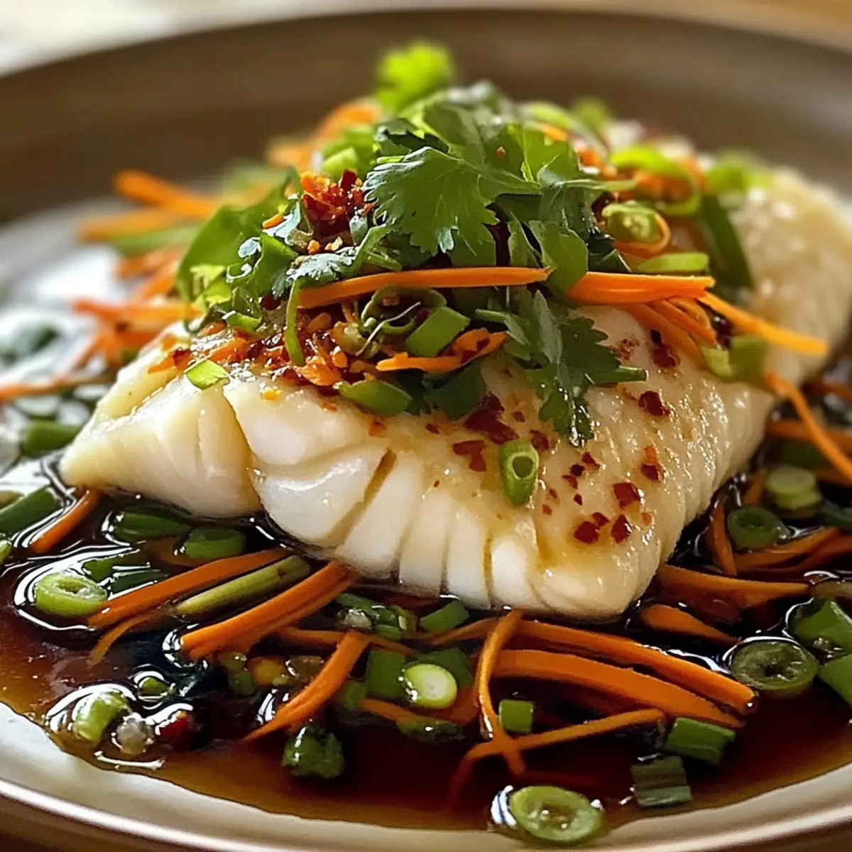 Steamed White Fish