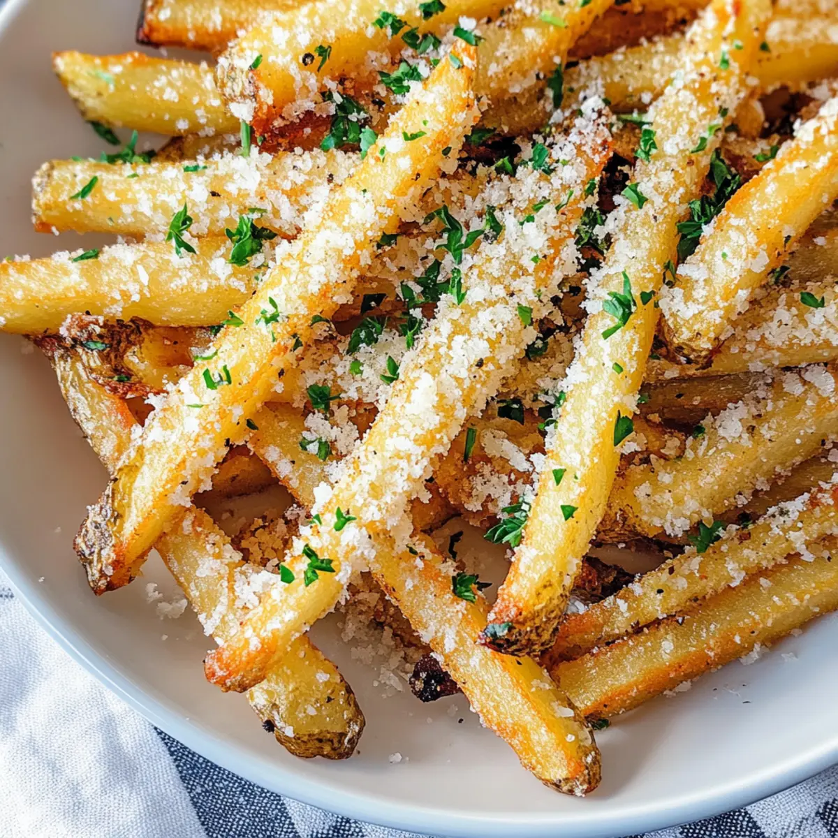 Air Fryer Garlic Parmesan Fries
