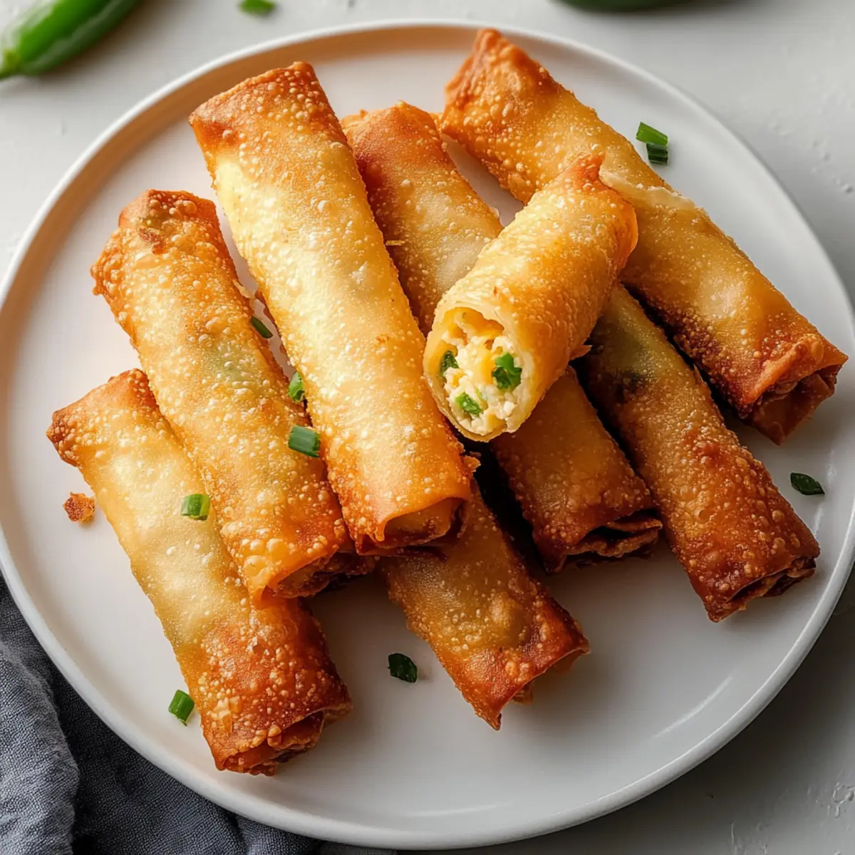 Jalapeño Popper Egg Rolls