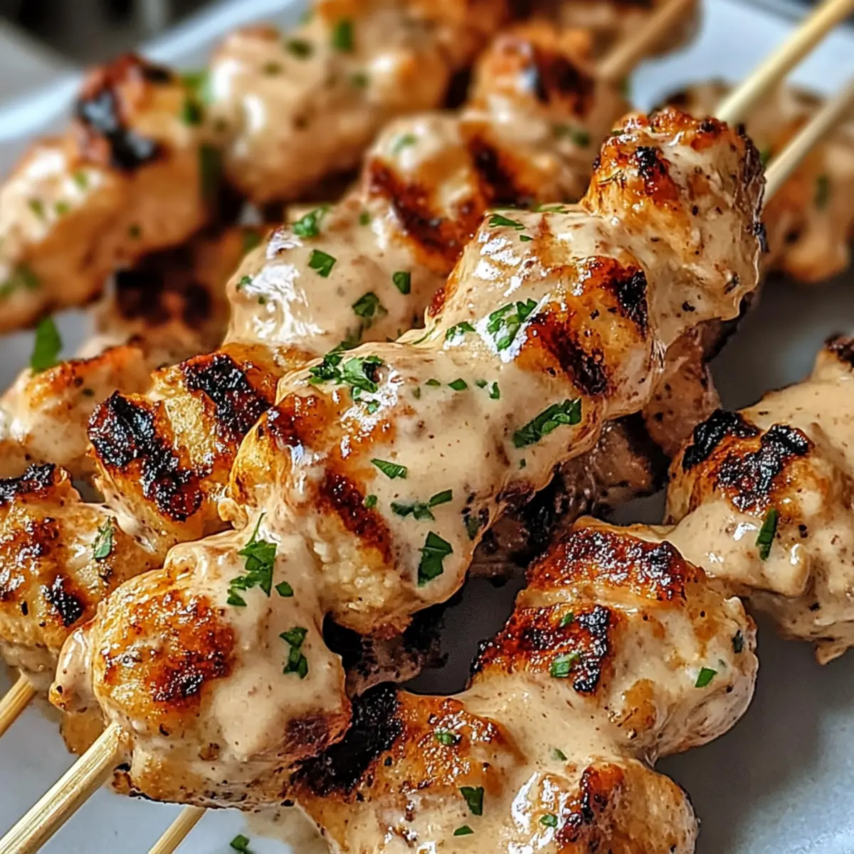 Bang Bang Chicken Skewers