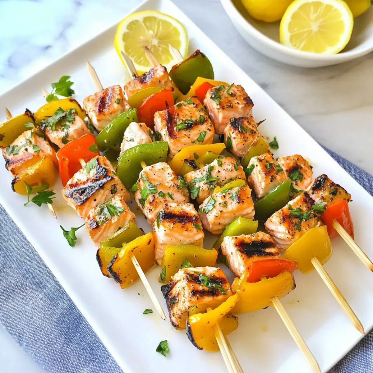 Easy Salmon Kebabs
