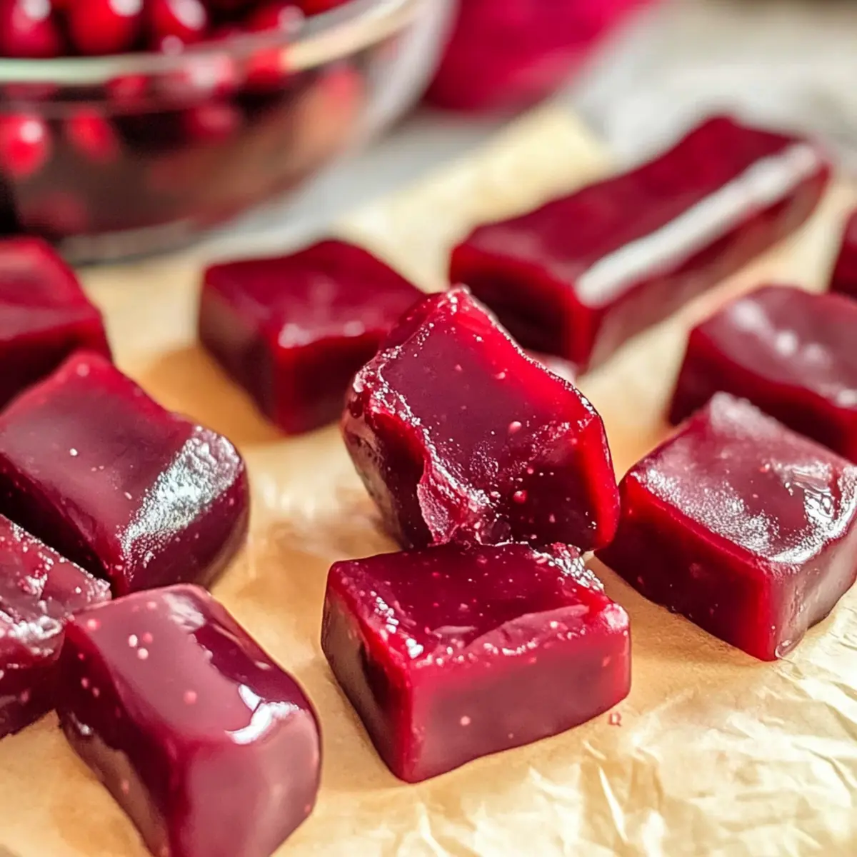 Pomegranate Caramels