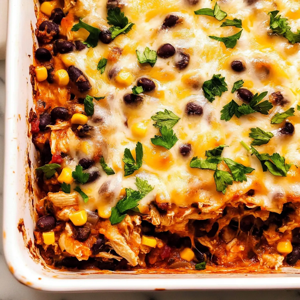 High Protein Southwest Chicken Casserole
