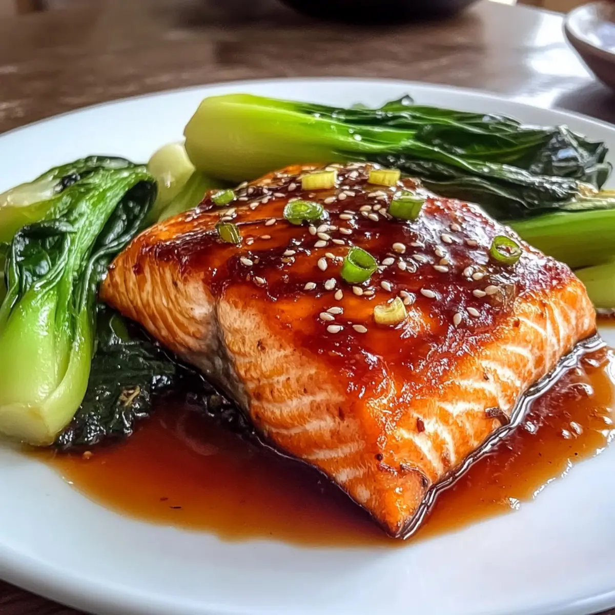 Quick Honey Sriracha Glazed Salmon