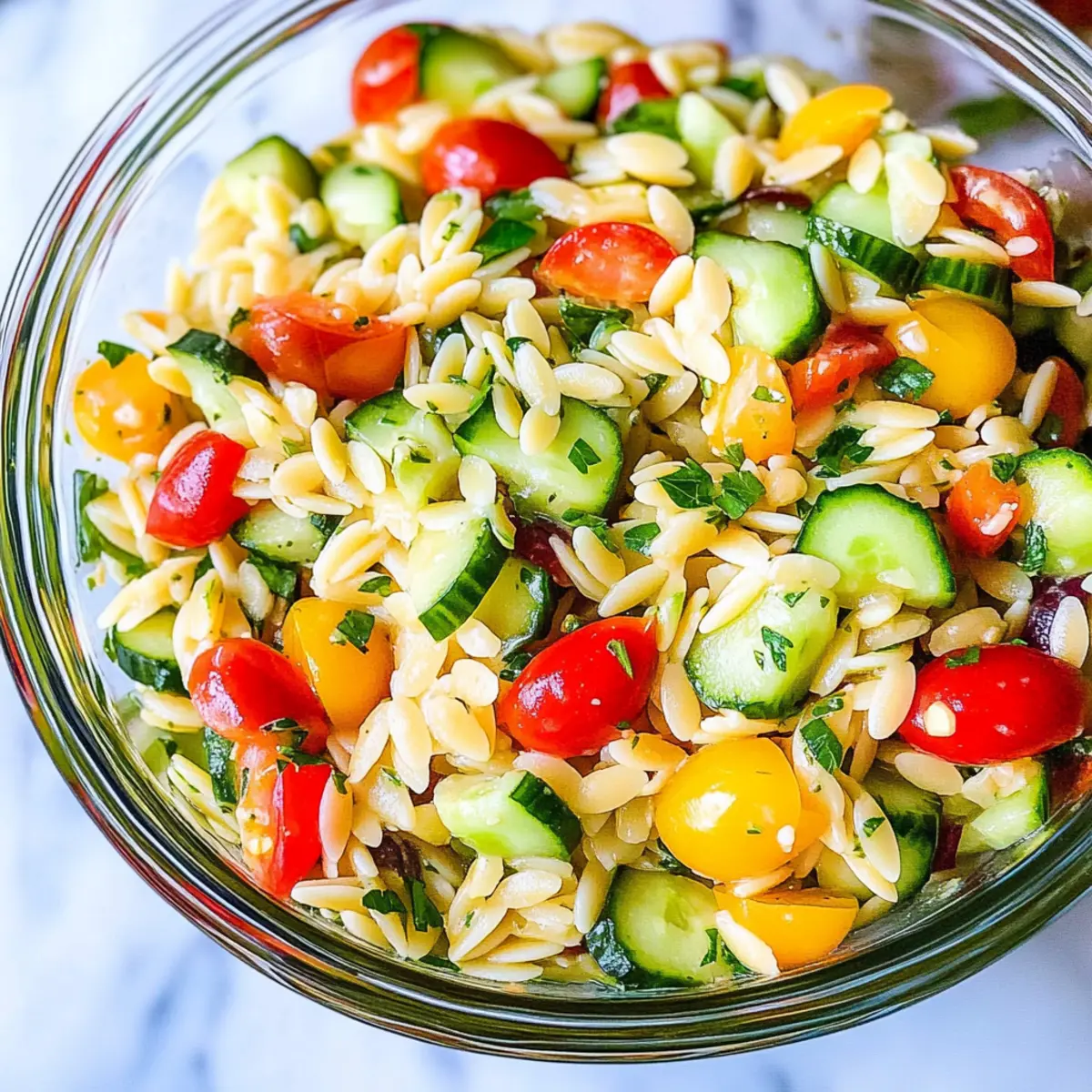 Easy Orzo Pasta Salad